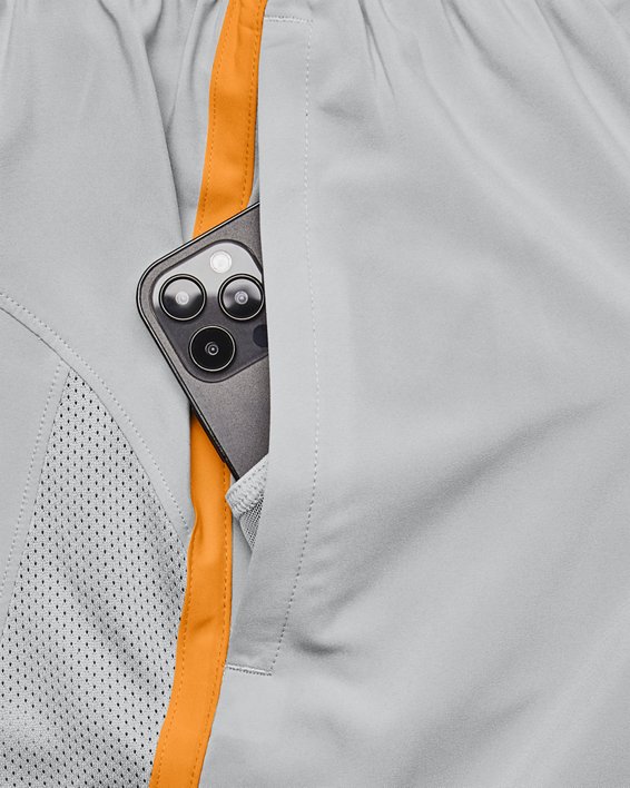 UA Launch Shorts für Herren (18 cm), Gray, pdpMainDesktop image number 4